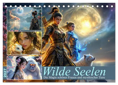 Produktbild von Wilde Seelen (Tischkalender 2027 DIN A5 quer), CALVENDO Monatskalender