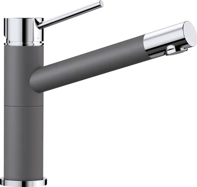 Produktbild von BLANCO ALTA Compact Armatur / Felsgrau/Chrom / Festauslauf / Hochdruck