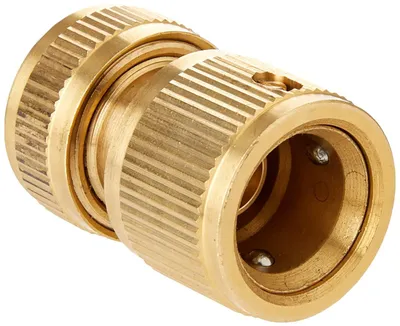 Produktbild von Silverline Messing-Schnellkupplung mit Wasserstopp