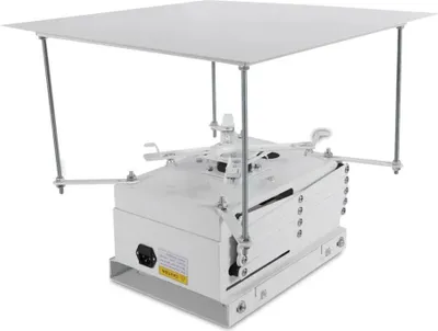 Image de Support pour vidéoprojecteur / support plafond - Montage au plafond Télécommandable - Réglable en hauteur - 220 V - Poids 17 kg - Blanc
