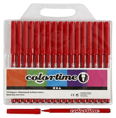 Produktbild von Creativ Company 373540, 18 Stück(e), Rot, 3 Jahr(e), Rundspitze, Rot, Rund