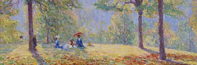 Produktbild von Wynford Dewhurst Kunstdruck Bild - Das Picknick, 1908 (30 x 91 cm)