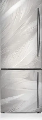 Produktbild von Magnete Küche Kühlschrank Kühlschrankmagnete 60x190 cm - Schöne weiße Federn