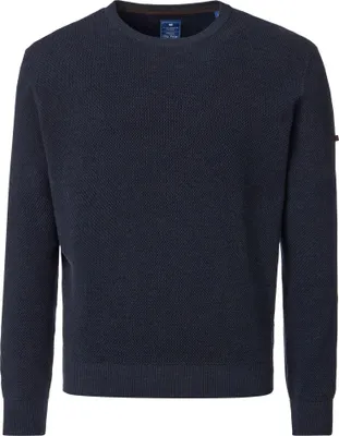 Produktbild von REDMOND Casual Herren Strick-Pullover Rundhals Comfort Marine 6XL