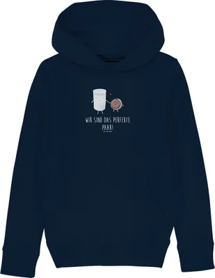 Produktbild von Mr. & Mrs. Panda Kinderpullover Milch Keks 9-11 Jahre (134/146) - French Navy - Geschenk, Hoodie, Kekse, Kapuzenpullover, Kaffee, Milk, Sweatshirt, Pullover, Hoody