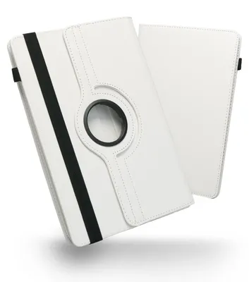 Produktbild von Schutzhülle 360 Drehbar Tablet Hülle 10 10,1 10,2 10,3 10,4 10,5 11 Zoll TascheFarben:Weiß