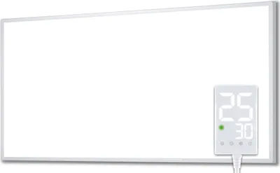 Produktbild von Heidenfeld Infrarotheizung HF-HP100-3 | Bis 25 m² - Heizkörper - Flachheizung - Heizpaneel - Infrarot - Heizung - Wandhalterung (1000 Watt)