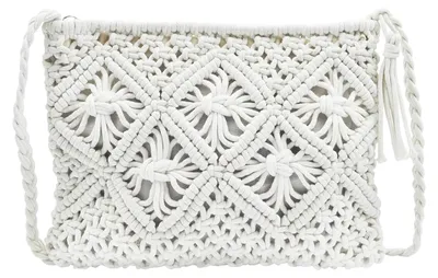 Image de Solidchoice - Mini sac à main avec fermeture éclair pour femmes, blanc