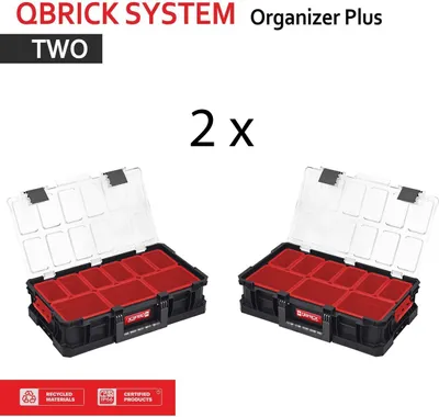 Produktbild von SET MIT 2 - Qbrick System TWO Organizer Plus Polycarbonatr Polyamid-Verschlüsse