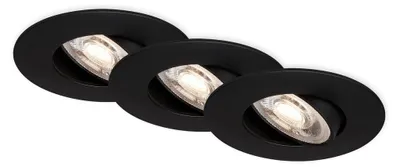 Immagine prodotto di Lampada da incasso a LED 4,4 cm IP65 3x 4,9W 480lm nero Briloner