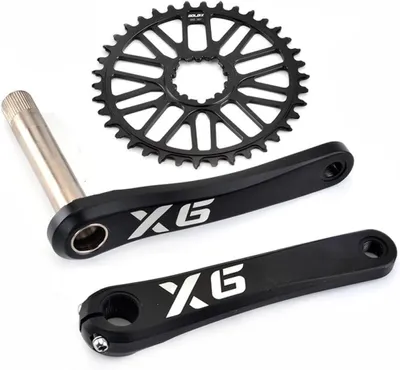 Produktbild von Kurbel für Klappfahrrad mit schmalen und breiten Zähnen