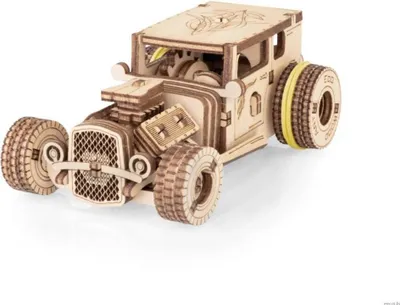 Produktbild von 3D Puzzle, Mini Hot Rod, EWA, Holz, 78 Teile
