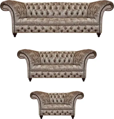 Obrázek produktu pro Chesterfield Set 3ks Desig nábytek kompletní vybavení obývacího pokoje