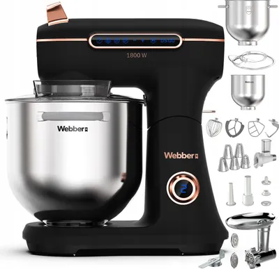 Produktbild von Planetenküchenmaschine Webber XEF900 1800 W, 7 l Schüssel, Multifunktionsmixer