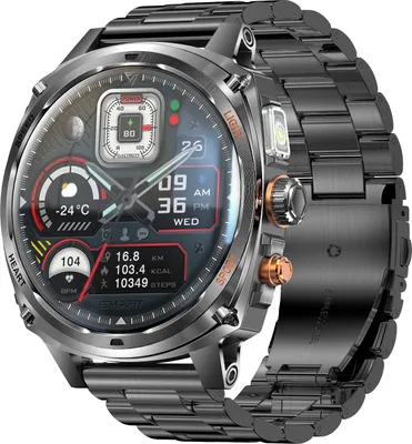 Image de INF Montre Connectée Multifonction Noire : Suivi Santé, Sport & Notifications