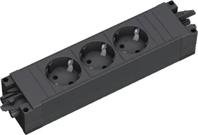 Immagine prodotto di Ciabatta elettrica BACHMANN "STEP", a 3 vie, plastica