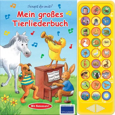 Zdjęcie produktu dla Mein großes Tierliederbuch - 27-Button-Soundbuch