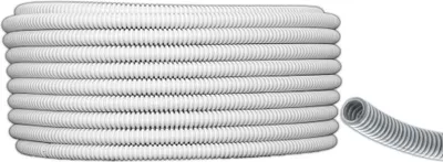 Image de Tuyau ondulé 25m Ø20mm Tuyau isolant Protection contre martres Câble Protection brute