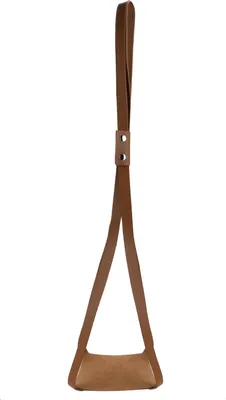 Obrázek produktu pro PU kožený závěs na rostliny Planter Flowerpot Hanging Holder Home Decor Garden DecorationBrown Square Bottom