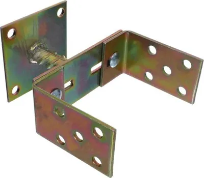 Produktbild von NAJDER Pfostenträger U-Form mit Schraubplatte Verstellbarer Sockel 0-160 mm Dicker Stahl 4 mm, verzinkt