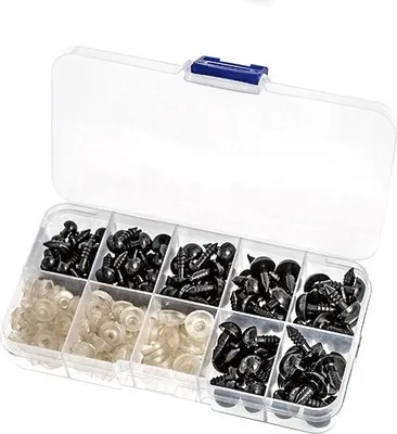 Productafbeelding van Oogbeschermers, zwarte mix, met bescherming, 100 stuks