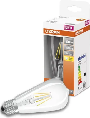 Image de Led Edison Clair Filament 7w E27 Chaud Bte 1 - Osram