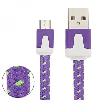 Produktbild von Micro USB Datenkabel Ladekabel Farben 2 m für Handys Tablet Kabel Laden Zubehör