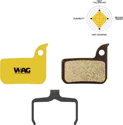 Produktbild von Wag Sram Red 22 Organische Scheibenbremsbeläge Golden  Golden One Size