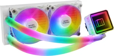 Produktbild von Mars Gaming ML-ULTRA240 Flüssigkeitskühlungs-Kit 240 mm Weiß