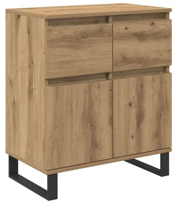 Zdjęcie produktu dla vidaXL Kredens dębowy Artisan 60 x 35 x 70 cm drewno kompozytowe i żelazo