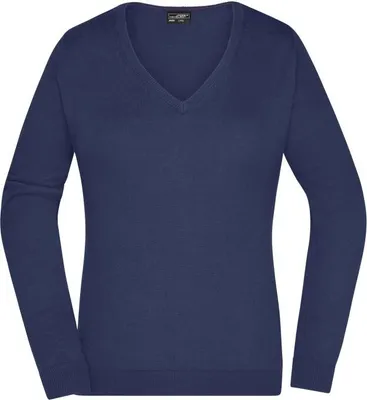 Produktbild von James & Nicholson Damenpullover, BW, Gr. XS,navy