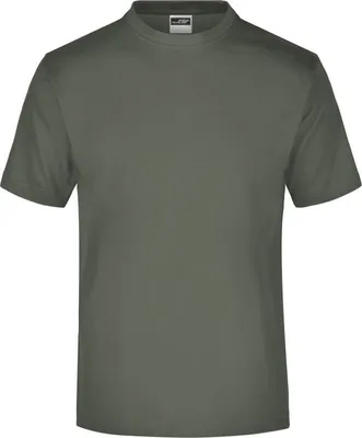Produktbild von James & Nicholson T-Shirt Round-T Medium, Gr. S,oliv