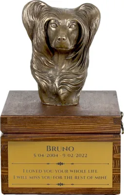 Productafbeelding van Art-Dog Dierenurn – Chinese naakthond – gegoten uit bronspoeder en hars