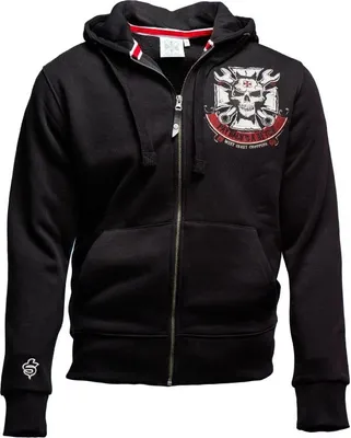 Productafbeelding van West Coast Choppers: Mechanische rits-trui, zwart, maat XL, voor heren, kleur zwart, maat XL