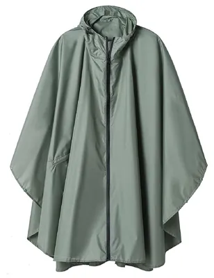 Produktbild von Regenponcho Regenumhang Regencape - Wasserdicht - Mit Kapuze - Für Erwachsene