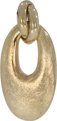 Produktbild von XP0147 Anhänger oval eismattiert vergoldet XEN