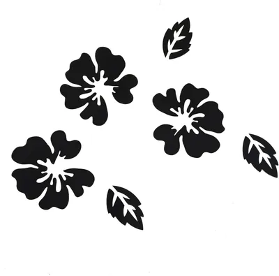 Produktbild von Spiegelblumen-Wandaufkleber Modernes Zuhause Schlafzimmer Wohnzimmer Badezimmer Wanddekoration 3D-Blumenaufkleber Schwarz