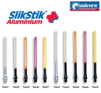 Produktbild von Unicorn SlickStick Aluminium Plus Schaft - s/weiß -- 1 Satz