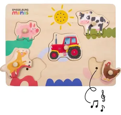 Produktbild von Holz-Soundpuzzle - Spiegelburg Minis