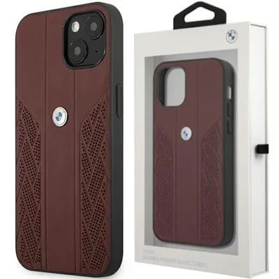 Produktbild von BMW Leather Curve Perforate HC - iPhone 13 mini Hülle (Rot)