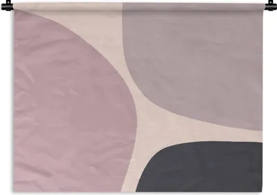 Produktbild von MuchoWow® Wandteppich Wandbehang Pastell - Gestaltung - Minimalismus 120x90 cm Tapisserie Dekoration Wandtuch - Wohnen - Aufhänger für die Wand