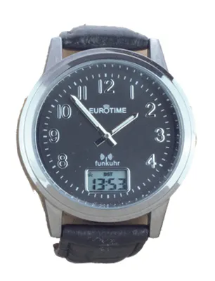 Produktbild von EUROTIME Funkarmbanduhr schwarz