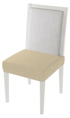 Immagine prodotto di Set di coprisedie elasticizzati, colore crema, per biancheria da letto italiana, composto da 2 pezzi