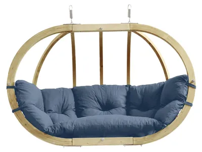 Produktbild von AMAZONAS Mehrpersonen Hängesessel Globo Royal Chair Brisa inkl. Sitzkissen und zwei Spiralfedern