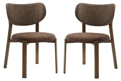 Produktbild von CALICOSY - 2er-Set Stoffstühle mit Beinen in Holzoptik H77 cm - OSLO