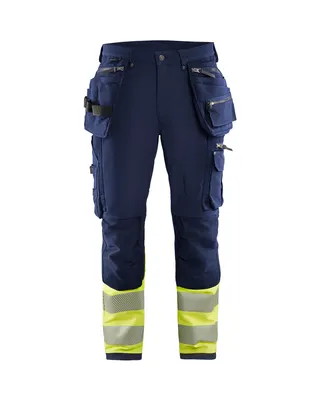 Produktbild von Blakläder® High Vis Arbeitshose 4-Wege-Stretch 1993 1642 in div. Farben, Farbe:schwarz/gelb, Größe:52