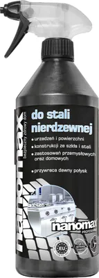 Zdjęcie produktu dla Płyn do czyszczenia stali nierdzewnej NANOMAX Professional 1L