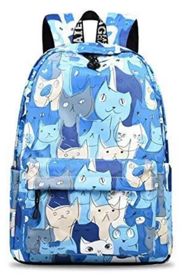Image de Sac à dos pour filles, avec compartiment pour ordinateur portable, imperméable, bleu, pour adolescents