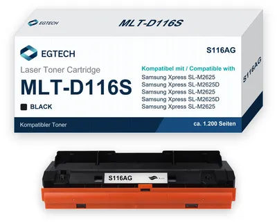 Produktbild von Toner kompatibel mit Samsung MLT-D116S 116S Schwarz 1.200 S. Xpress SL-M2625
