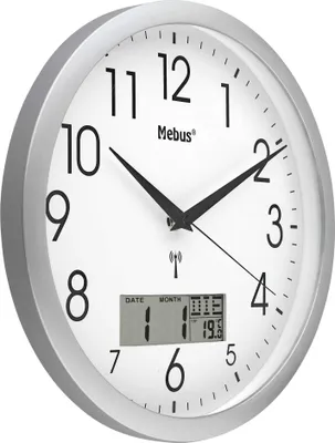 Produktbild von Mebus 19422 Funkgesteuerte Wanduhr Elektronischer Wecker, mehrfarbig, Einzigartig